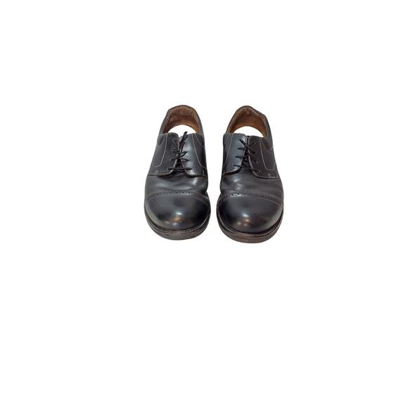 dansko justin black leater cap toe oxford shoes size 12 - Picture 2 of 5